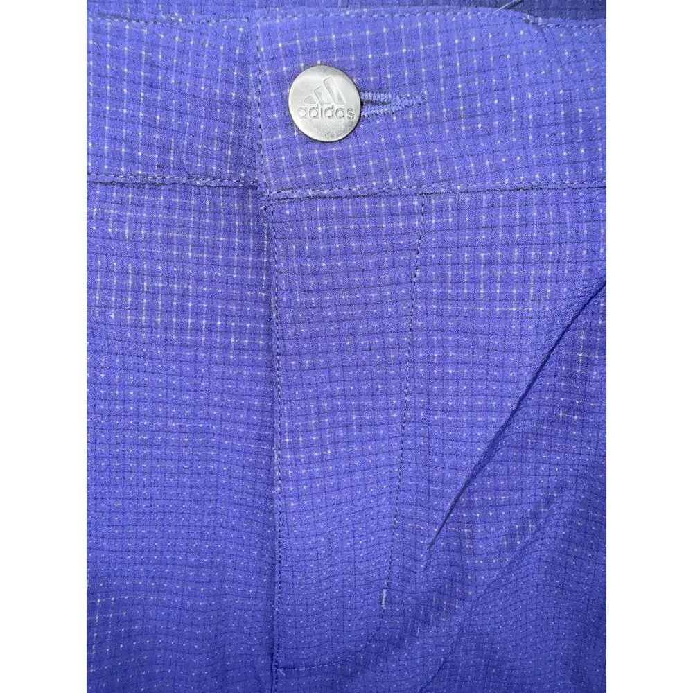 Adidas Men’s Blue Stretch Golf Shorts Size 42 Blue 3 Stripes